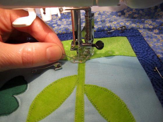 Pull bobbin thread to top to prevent birds nests on back